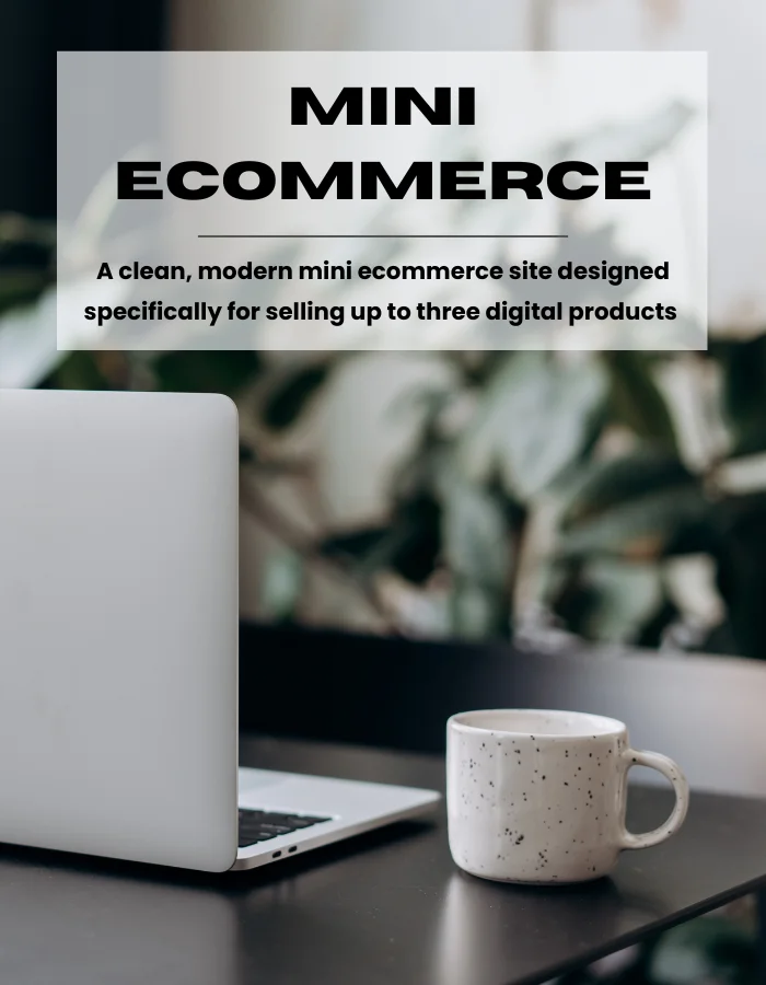Product image for Mini Ecommerce Site - 1-3 Products